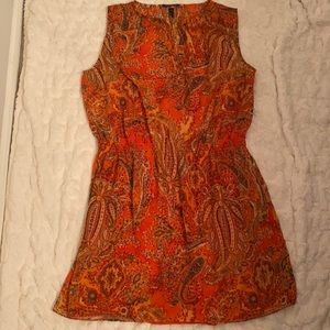 Lauren Ralph Lauren orange paisley dress
